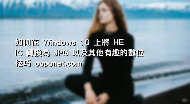 如何在 Windows 10 上將 HEIC 轉換為 JPG 以及其他有趣的數位技巧 opponet.com